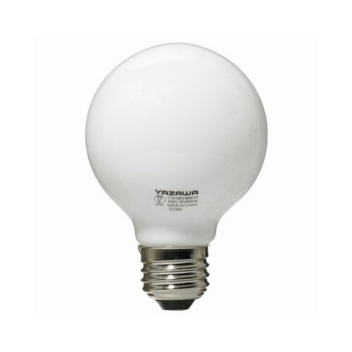 乐天商城 - YAZAWA　ボール電球60W形ホワイト　GW100V57W70 ヤザワ 照明器具 天井照明 家電[▲][AS]