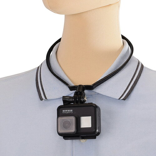 エツミ GoPro対応 ネックレスホルダー ブラック VE-2236 カメラアクセサリー[▲][AS]