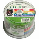 HI DISC CD-R 700MB 50Xsh f[^p 52{Ή Chv^u HDCR80GP50 hCu CD-RfBA[][AS]