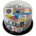 HI DISC CD-R 700MB 50Xsh yp 32{Ή Chv^u HDCR80GMP50 hCu CD-RfBA[][AS]