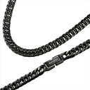 CrazyAngel 喜平ネックレス 喜平チェーン 6面ダブル 60cm ステンレス メンズ ネックレス ブラック 黒 チェーン ダブル クレイジーエンジェル ...