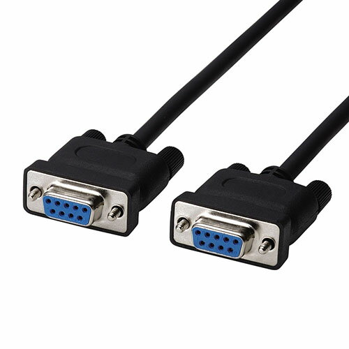 【5個セット】エレコム 環境対応インターリンク対応RS-232Cケーブル(リバース) 1.5m C232R-ECO915X5 [▲][AS]