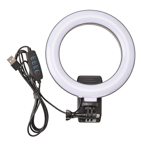 エツミ VLOG LEDクリップライト360° 6インチ VE-2310 [▲][AS]