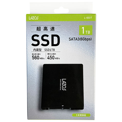 【リーダーメディアテクノ】【5個セット】内蔵SSD 1000GB L-ISS1TX5 [▲][AS]