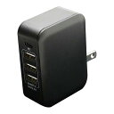 【商品説明】PD対応、4台同時充電可能【特長】・USB PD(Power Delivery)対応で端末機器に応じて出力自動切替し、スマートフォンやタブレット等で使用可能・最大4台の機器を同時充電可能な4ポートタイプのAC充電器※同時充電時は合計出力5V/2.4Aの範囲内で可能、端末機器の組み合わせによっては同時充電不可の場合があります。・Smart IC搭載で、どのUSB-Aポートからでも端末機器に応じた最適な電流値で充電が可能【仕様】●カラー:ブラック●本体サイズ:(W)26×(H)66×(D)51mm●本体重量:87g●コネクタ形状:USB Type-Cメス×1、USB Type-Aメス×3●入力:AC100V-240V 50/60Hz 0.8A●出力・Type-Cポート最大:DC5.0V/3A,9.0V/2A,12.0V/1.5A・Type-Aポート最大:DC5.0V/2.4A保証期間:6ヶ月生産国:中国備考※メーカー取り寄せ商品となりますので、ご注文後の注文キャンセルはお承りできません。※メーカー取り寄せ商品となりますので、返品交換は一切お受けいたしかねます。ただし初期不良の場合でメーカーに在庫が確認できる場合は交換にて対応致します。※商品開梱後は組み立てやご使用の前に、コンディション・付属品類が揃っていることをご確認ください。 お客様の都合による返品・交換はお受けできませんので、ご注意ください。※メーカー取り寄せ商品となりますので、メーカー欠品の場合はご注文をキャンセルさせていただきます。あらかじめご了承ください。