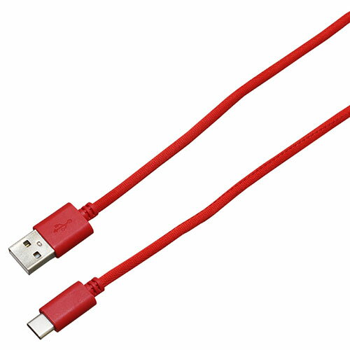 【5個セット】BAUT Type-C/Type-Aメッシュケーブル 3A 1.0m RD BUSACM100RDX5 [▲][AS]