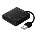 【5個セット】 サンワサプライ USB2.0 カードリーダー 4スロット ブラック ADR-ML15BKNX5 [▲][AS]