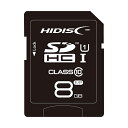 【10/1限定！全商品11%OFFクーポン】HIDISC SDHCカード 8GB CLASS10 UHS-1対応 超高速転送 Read70 HDSDH8GCL10UIJP3 [▲][AS]