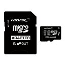 HIDISC microSDXCカード 512GB A2, V30, CLASS10 UHS-1 Speed Class3対応 SD変換アダプタ付き HDMCS...