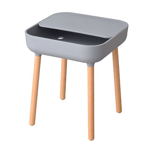 東谷 サイドテーブル グレー PT-980GY 家具 インテリア シンプル おしゃれ [▲][AS]