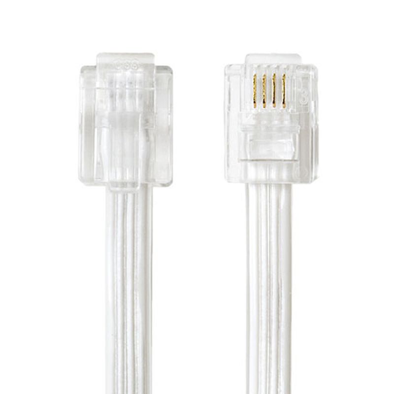 ミヨシ 電話機コード 6極4芯 2m 白 DC...の紹介画像3