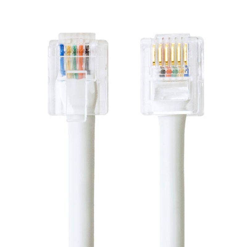 ミヨシ 電話機コード 6極6芯 10m 白 DC-610/WH [▲][AS]