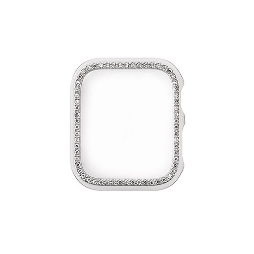 WEARPLANET ラインストーンケース for Apple Watch 41mm シルバー WP23110AWSV スマートウォッチ ケース [▲][AS]