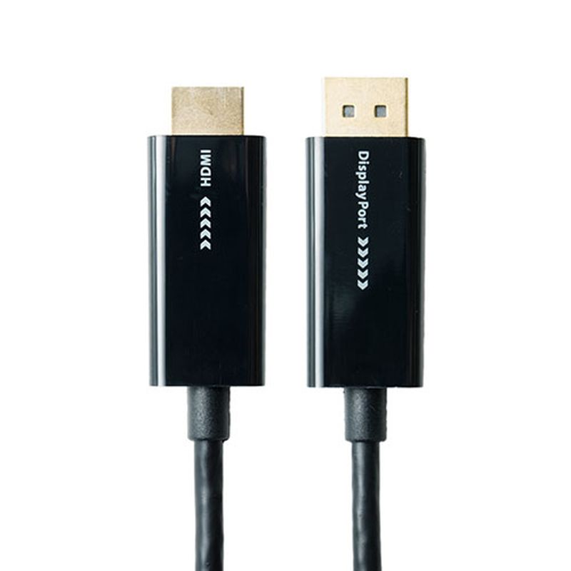 ホビナビ 楽天市場店のミヨシ DisplayPort to HDMI2.0ケーブル ブラック 2m DP-HDC20/BK [▲][AS]｜アングル2