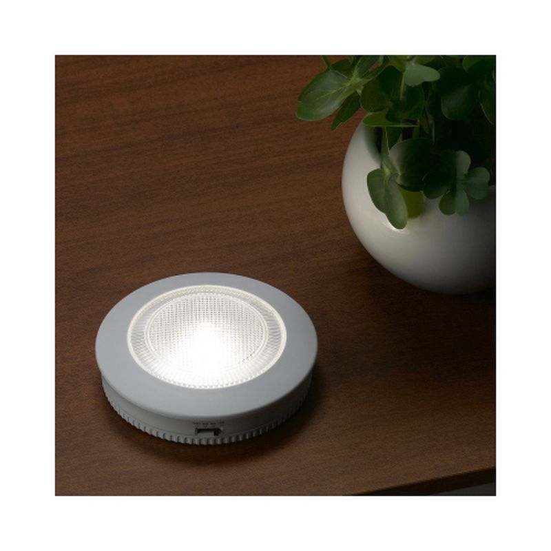 YAZAWA タイマー付きミニポンライト + アルカリ乾電池 単3形10本パックセット NBSWN17WH+HDLR6/1.5V10P [▲][AS]