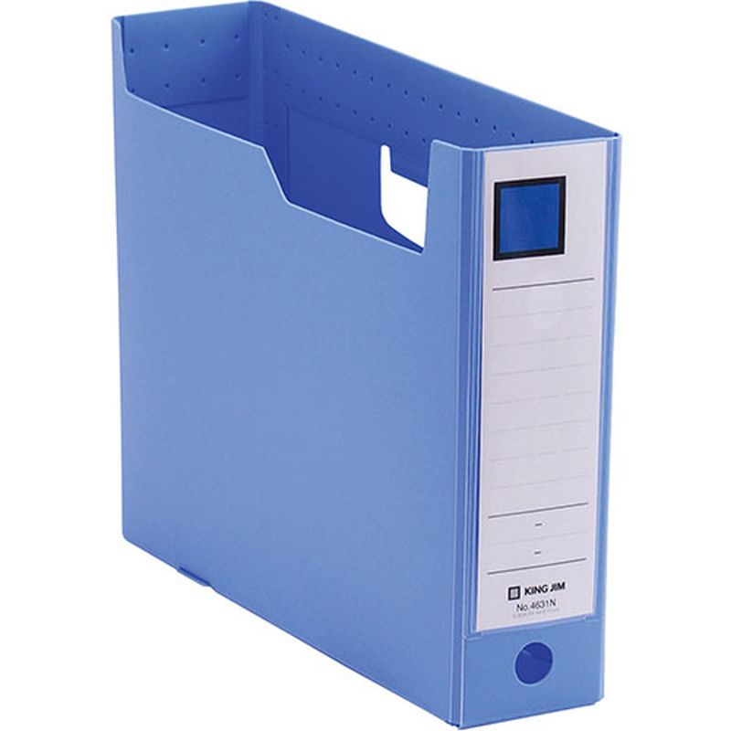 KING JIM ���󥰥��� G�ܥå���PP 75mm �� KJ-4631N-BL [��][AS]