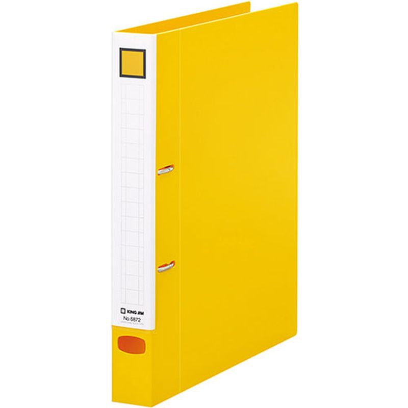 KING JIM ���󥰥��� ��С���󥰥ե����� D������ A4���� 25mm �� KJ-6872-YE [��][AS]