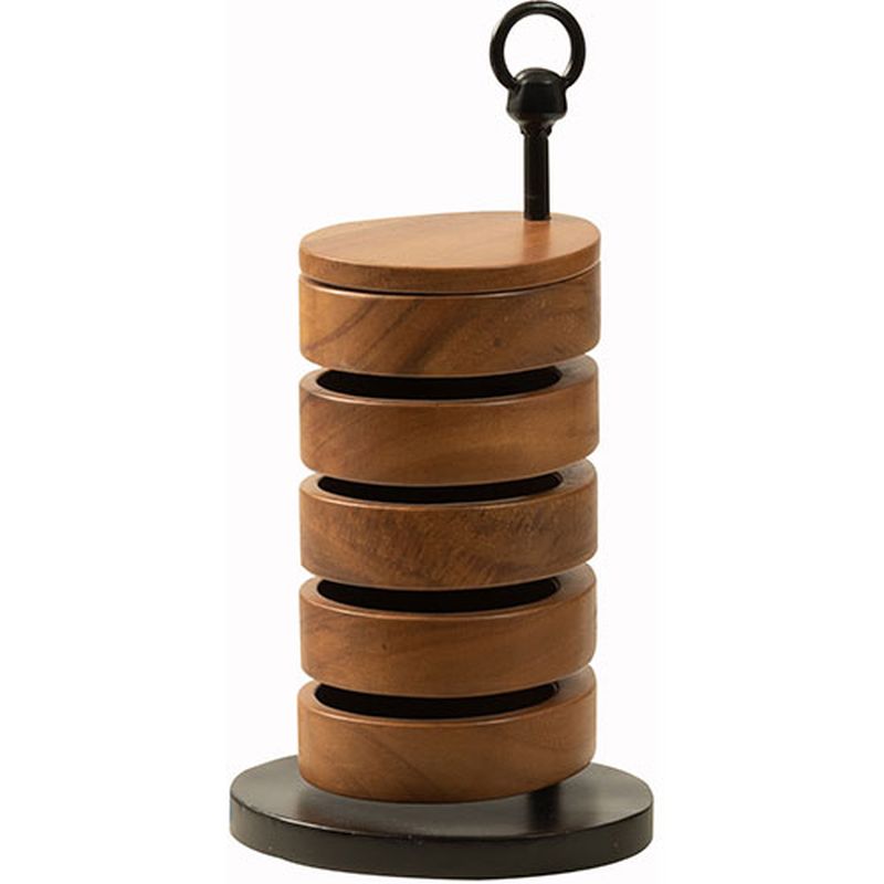 東谷 卓上ケース ラウンド ブラウン GUY-920A インテリア [▲][AS]