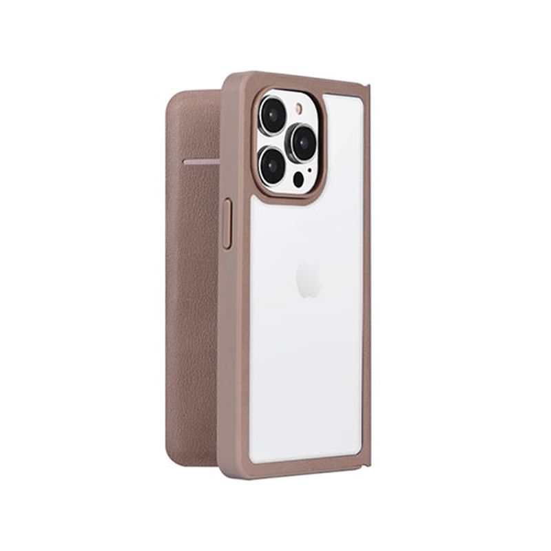 Rakuten - LEPLUS NEXT iPhone 14 Pro 軽量・背面クリアフラップケース Amake グレージュ LN-IP22AMEGG [▲][AS]
