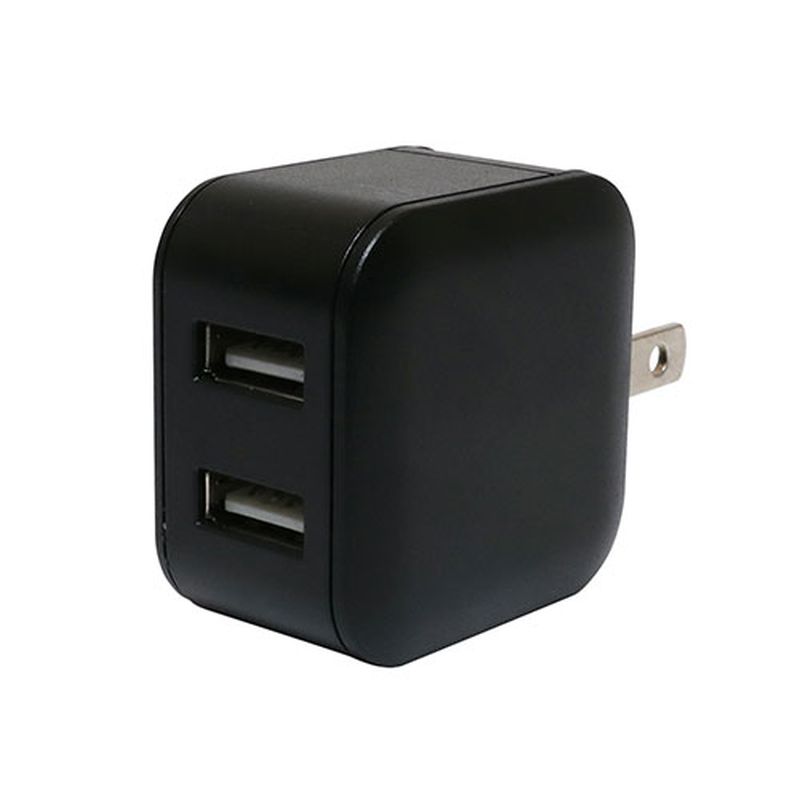 Rakuten - ミヨシ USB-ACアダプタ 2.4A 自動出力制御機能付 ブラック IPA-US03/BK [▲][AS]