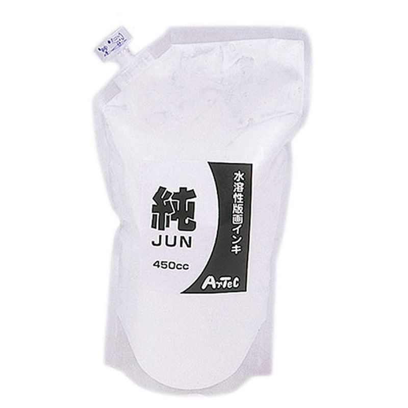 ARTEC 水溶性カラー版画インキ450cc「純」 白 ATC20897 [▲][AS]