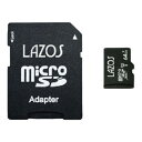【20個セット】 Lazos microSDXCメモリーカード 64GB UHS-I U3 CLASS10 紙パッケージ L-B64MSD10-U3X20 [▲...