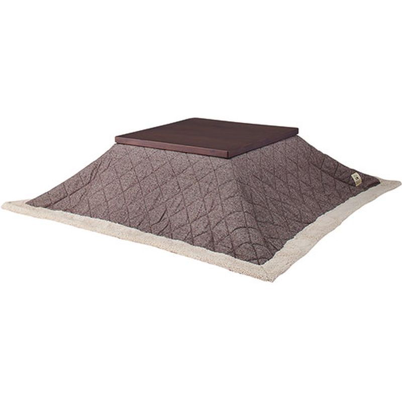東谷薄掛けコタツ布団正方形ブラウン...