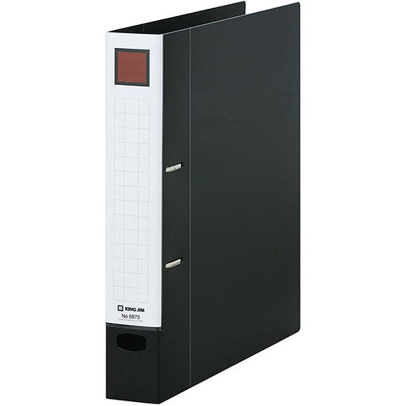 KING JIM ���󥰥��� ��С���󥰥ե����� D������ A4���� 35mm �� KJ-6873-BK [��][AS]