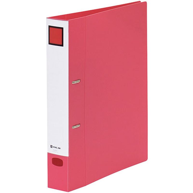 KING JIM ���󥰥��� D��󥰥ե�����(æ��)A4S �� ����40mm KJ-697-RD [��][AS]