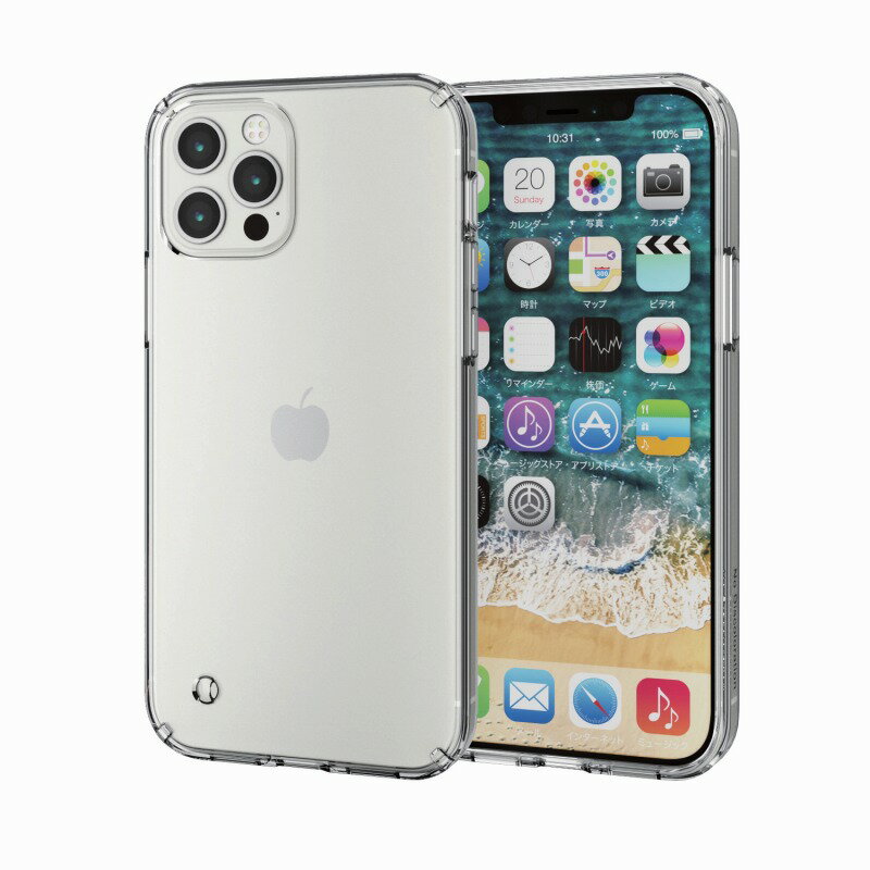 yELECOM(GR)ziPhone12 iPhone12 Pro P[X Jo[ ϏՌ |J[{l[g TPU NA  Xgbvz[t Vf TRANTECT FORTIMO(R) Vv[][EL]