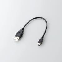 ELECOM(쥳)USB2.0֥  A-miniB 0.25m ֥å[][EL]