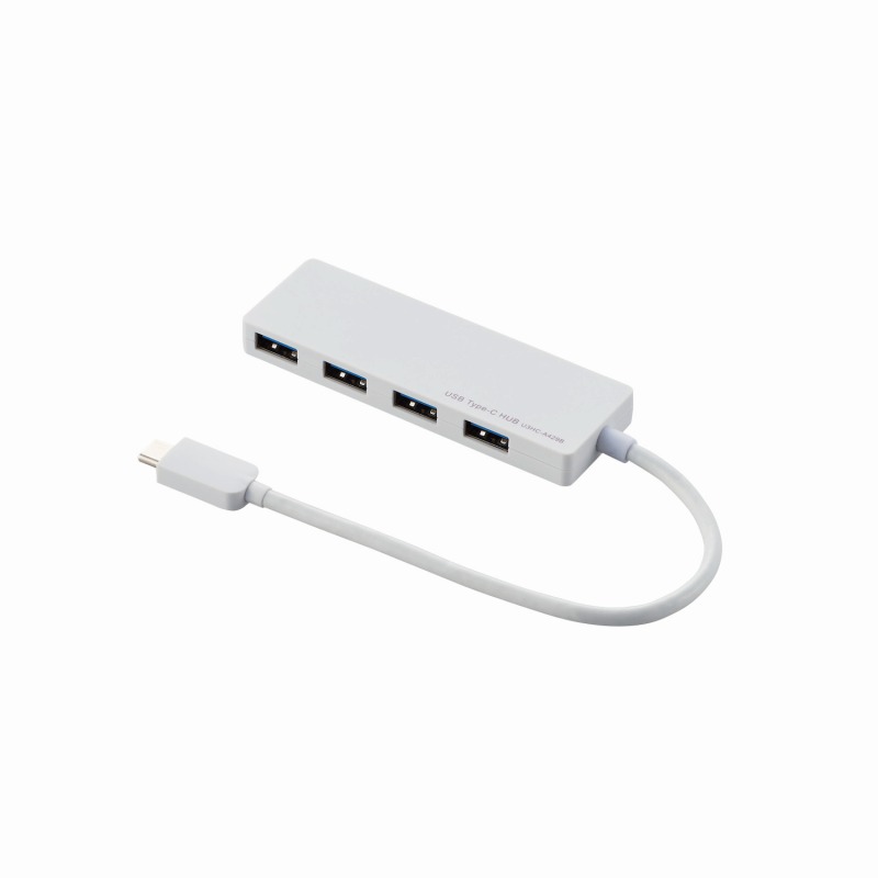 yELECOM(GR)zUSB3.1(Gen1)HUB Type-C AX4|[g oXp[ 15cmP[u zCg[][EL]