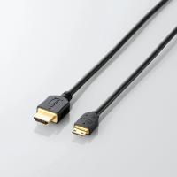 【ELECOM(エレコム)】HDMIminiケーブル イーサネット対応 1.5m ブラック[▲][EL](2)