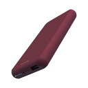 【ELECOM(エレコム)】モバイルバッテリー 10000mAh 大容量 15W / 3A 充電器 レッド [▲][EL]