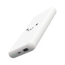 【ELECOM(エレコム)】モバイルバッテリー 10000mAh 大容量 15W / 3A 充電器 ホワイトフェイス [▲][EL]