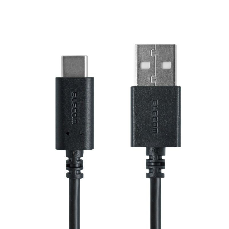 【ELECOM(エレコム)】スマートフォン用USBケーブル USB2.0準拠(A-C) 1.5m ブラック[▲][EL]