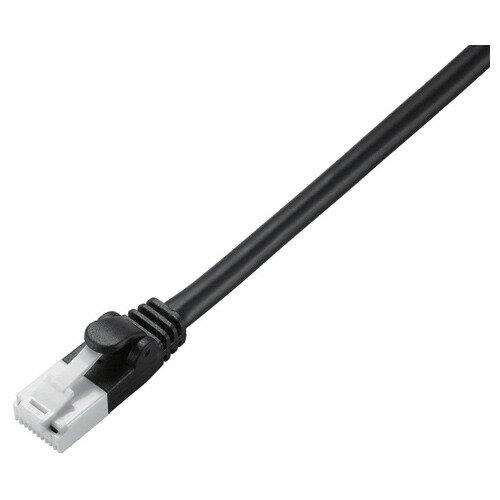 【ELECOM(エレコム)】EU RoHS指令準拠 CAT5E対応 爪折れ防止 LANケーブル 3m 簡易パッケージ仕様(ブラック)[▲][EL]