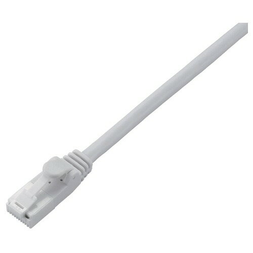 【ELECOM(エレコム)】EU RoHS指令準拠 CAT5E対応 爪折れ防止 LANケーブル 10m 簡易パッケージ仕様(ホワイト)[▲][EL](2)