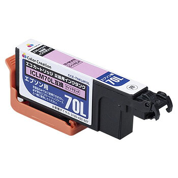 EPSON（エプソン）用　交換用インクタンク IC70 ライトマゼンタ ICLM70 Color Creation（カラークリエーション） ic7…
