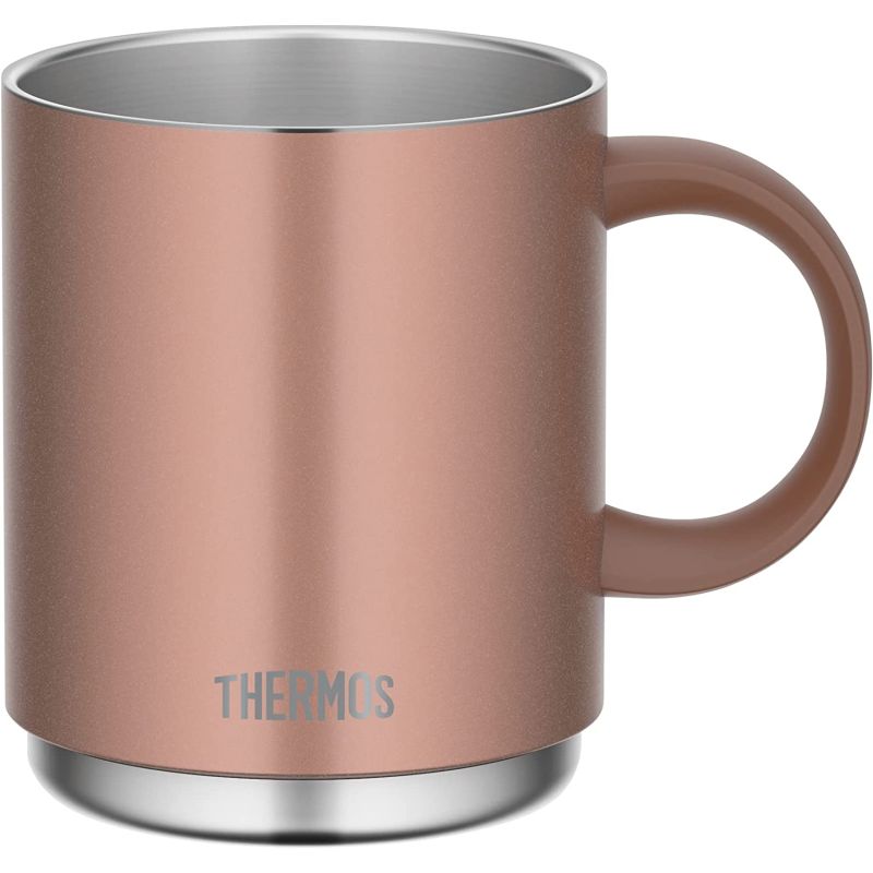 サーモス マグカップ 【THERMOS/サーモス】 真空断熱マグカップ 450ml 食洗機対応 ハンドル付き スタッキングOK 結露しにくい ブロンズ JDS-450 BZ [▲][KM]