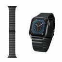 【ELECOM(エレコム)】アップルウォッチ Apple Watch バンド SE 6 5 4 (44mm) SE 3 2 1 (42mm) ステンレス ブラッ...