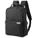 【ELECOM(エレコム)】カメラバッグ リュック オフトコ off toco 2way 撥水加工 ワンタッチ開閉 14インチPC収納 ペットボトルバンド ブラ...