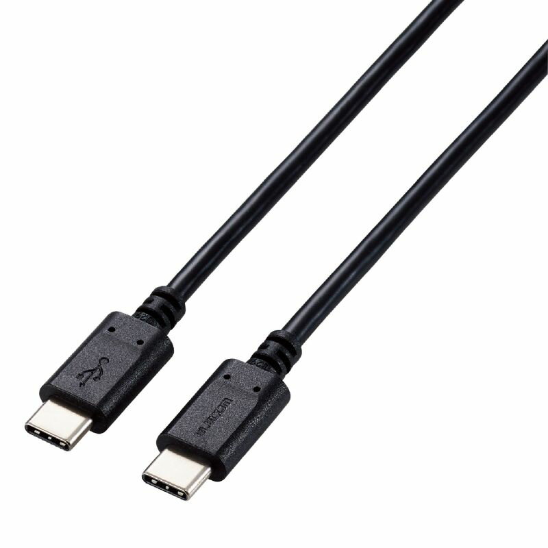 【ELECOM(エレコム)】Type-Cケーブル USB-C → USB-C 充電 データ転送用 PD対応 最大100W 5A USB2.0 コンパクトコネク…