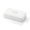 【ELECOM エレコム】スイッチングハブ LAN ハブ 5ポート Giga対応 1000/100/10Mbps プラスチック筐体 AC電源 ファンレス 静音 ...