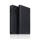 SLG Design Full Grain Leather Case for iPhone 14 Pro Max ブラックブルー(SD24354i14PMBB) 目安=△