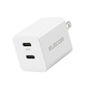 【ELECOM(エレコム)】USB Type-C 充電器 PD 対応 最大出力20W タイプC ×2 【 iPhone iPad Air Galaxy Xper...