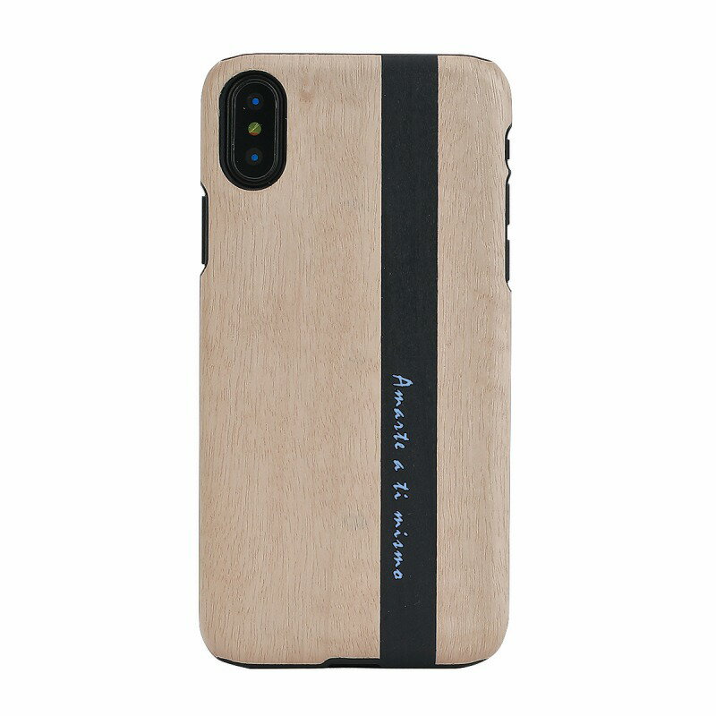 マンアンドウッド スマホケース メンズ 【Man & Wood（マンアンドウッド）】背面カバー型スマホケース iPhone XS / X 天然木ケース Diario スマートフォンケース スマホケース[▲][R]