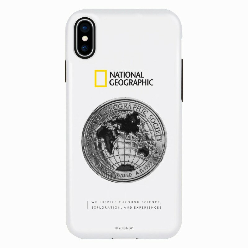 National Geographic(ʥʥ եå)̥Сޥۥ iPhone XS / X Global Seal Metal-Deco Case ۥ磻 ޡȥե󥱡 ޥۥ[][R]