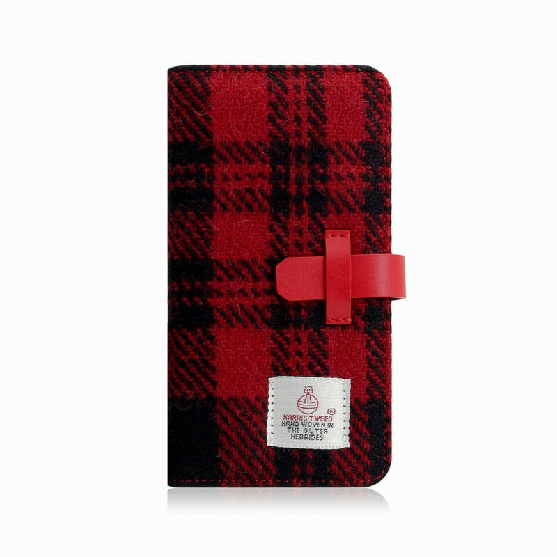 SLG Design iPhone XS Max Harris Tweed Diary レッド×ブラック(SD13753i65) 目安=△