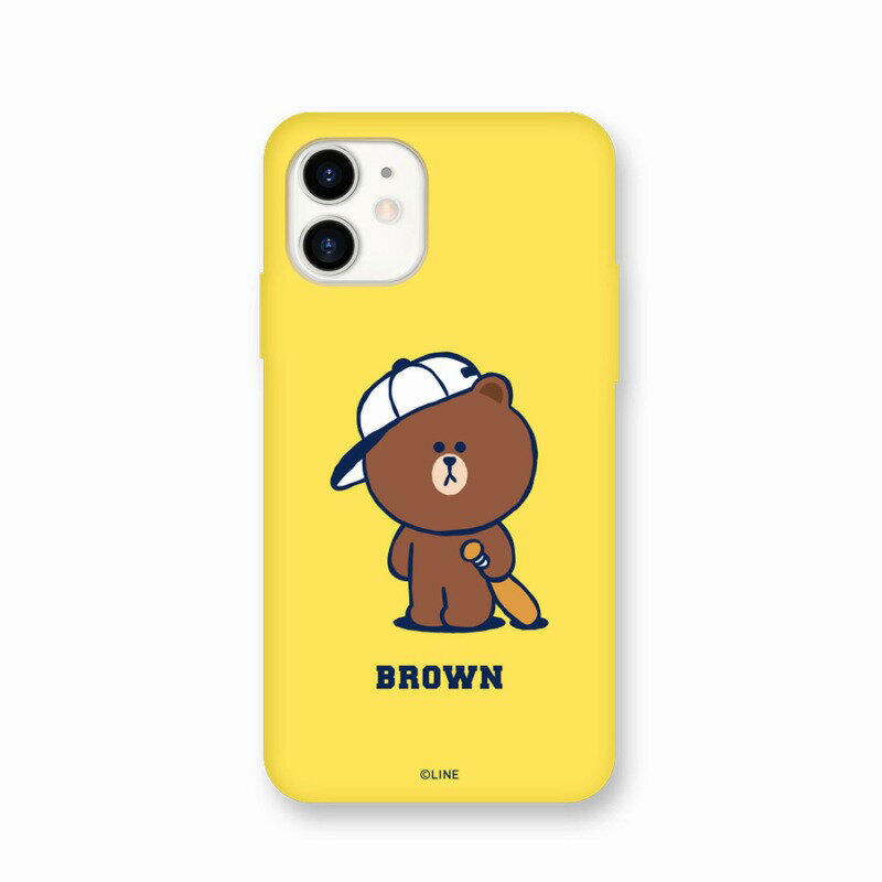 yLINE FRIENDSzmCZXiniPhone12 mini Brown's Sports Club J[\tgP[X BROWN wʃJo[^ X}zP[X[][R]
